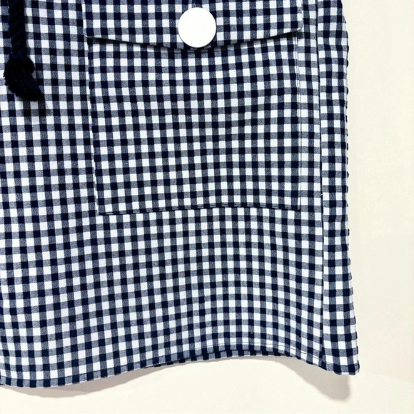 ZARA  Blue & white checkered skirt - Picture 5 of 6
